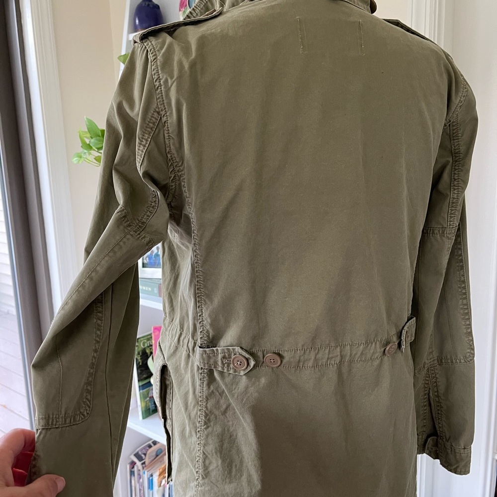 J crew size M distressed green jacket - Picture 4 of 7